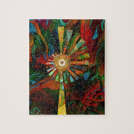 Abstracte Art Puzzle Legpuzzel (Verticaal)