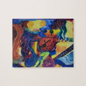 Abstracte Art Puzzle met langzame Jazz Legpuzzel (Horizontaal)