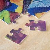 Abstracte Art Puzzle met langzame Jazz Legpuzzel (Zijkant)