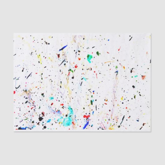 Abstracte Art Spotty Pattern Aangepaste kleur Tissuepapier (Voorkant)