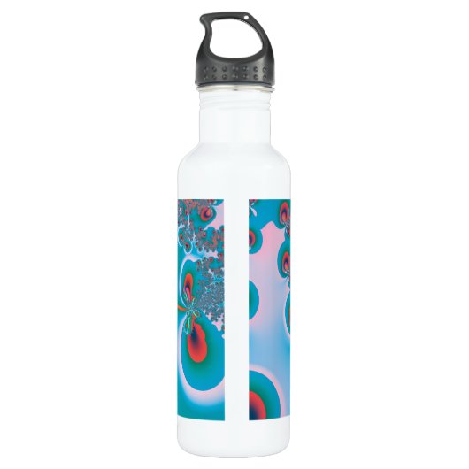 Abstracte Art Spring Garden Waterfles (Achterkant)