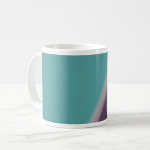 Abstracte Art Turquoise Paars Koffiemok