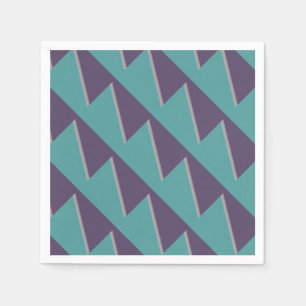 Abstracte Art Turquoise Paars Servet