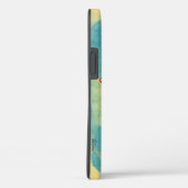 Abstracte art van Elegant Blue en Beige Waterverf Case-Mate iPhone Case (Achterkant / Rechts)