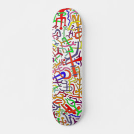 ABSTRACTE ARTBOARD (witte achtergrond) Skateboard