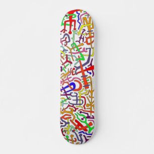 ABSTRACTE ARTBOARD (witte achtergrond) Skateboard