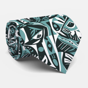 Abstracte Artistieke Boho Whimsische Geometrische  Stropdas