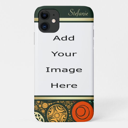 Abstracte artistieke cirkels grens Case-Mate iPhone case (Achterkant)