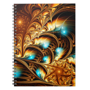 Abstracte artistieke gouden lichtachtergrond. Fine Notitieboek