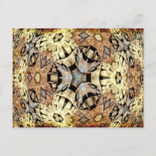 Abstracte ARTs - Kaleidoscooppatroon 08 Briefkaart