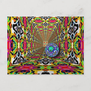 Abstracte ARTs - Kaleidoscooppatroon 10 Briefkaart