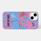 Abstracte Artsy Love iPhone Hoesje (Achterkant horizontaal)