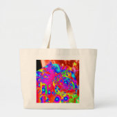 Abstracte astronaut Grote Canvas tas (Voorkant)