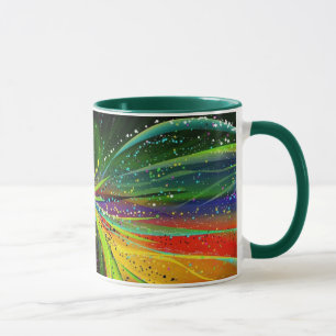 Abstracte Astronomische spinkeramische Mok