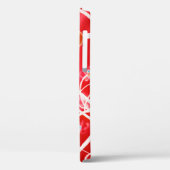 Abstracte atoomachtergrond, chemisch model van mol Case-Mate iPhone case (Achterkant / Links)