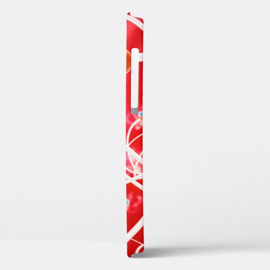 Abstracte atoomachtergrond, chemisch model van mol Case-Mate iPhone case (Achterkant / Links)