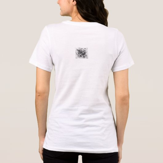 Abstracte aura Tri-Blend shirt (Achterkant)