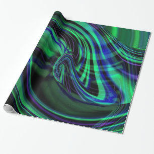 Abstracte Aurora Borealis-cadeaupapier Cadeaupapier