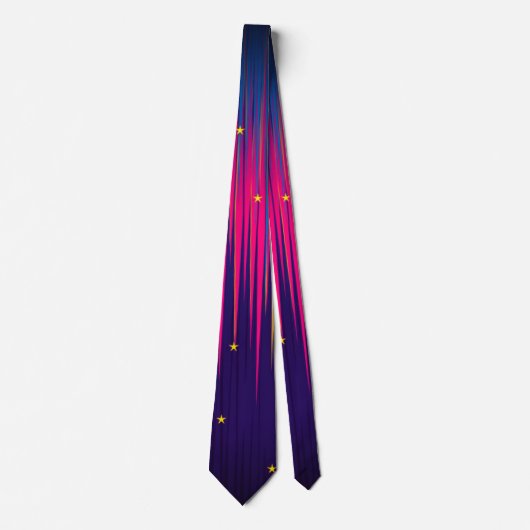 Abstracte Aurora Borealis kleurig Stropdas (Voorkant)