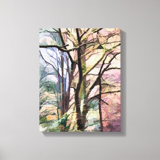 ABSTRACTE AUTUMN BOMEN CANVAS AFDRUK (Voorkant)