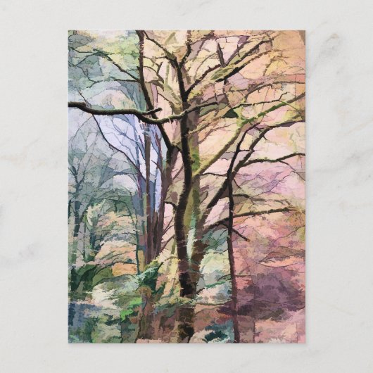 ABSTRACTE AUTUMN BRIEFKAART (Voorkant)