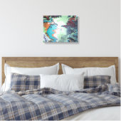 Abstracte Avian Canvas Print (Insitu (Slaapkamer))