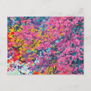 Abstracte Azalea Wildflowers Briefkaart