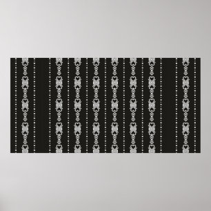 Abstracte aztec harttextuur poster