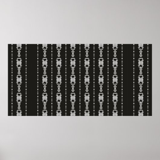 Abstracte aztec harttextuur poster (Voorkant)