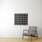 Abstracte aztec harttextuur wandkleed (In Situ (horizontaal))