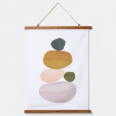 Abstracte balanceerstenen hangend wandkleed (Voorkant)