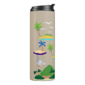 Abstracte band thermosbeker (Gedraaid links)