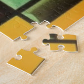 Abstracte Bartender Cubist Jigzaag Puzzle Legpuzzel (Zijkant)