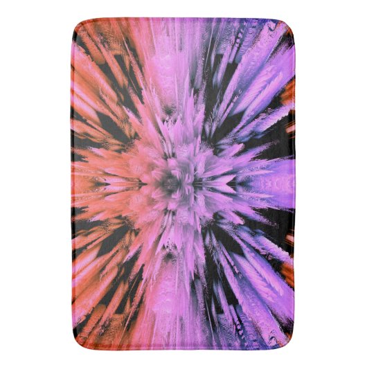 Abstracte Bath Mat, in poedervorm Badmat (Voorkant Verticaal)