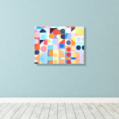 Abstracte Bauhaus geometrische kunst Canvas Afdruk (Insitu (Houten vloer))