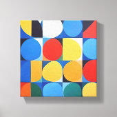 Abstracte Bauhaus geometrische kunst Canvas Afdruk (Voorkant)