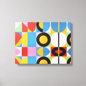 Abstracte Bauhaus geometrische kunst Canvas Afdruk (Voorkant)