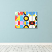 Abstracte Bauhaus geometrische kunst Canvas Afdruk (Insitu (Houten vloer))