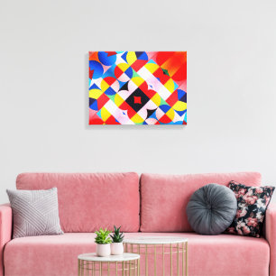 Abstracte Bauhaus geometrische kunst Canvas Afdruk