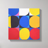 Abstracte Bauhaus geometrische kunst Canvas Afdruk (Voorkant)