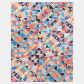 Abstracte Bauhaus geometrische kunst Fleece Deken (Voorkant)