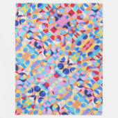 Abstracte Bauhaus geometrische kunst Fleece Deken (Voorkant)