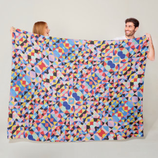 Abstracte Bauhaus geometrische kunst Fleece Deken