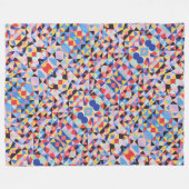 Abstracte Bauhaus geometrische kunst Fleece Deken (Voorkant (Horizontaal))