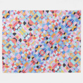 Abstracte Bauhaus geometrische kunst Fleece Deken (Voorkant (Horizontaal))