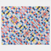 Abstracte Bauhaus geometrische kunst Fleece Deken (Voorkant (Horizontaal))