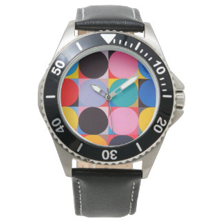 Abstracte Bauhaus geometrische kunst Horloge