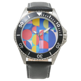 Abstracte Bauhaus geometrische kunst Horloge
