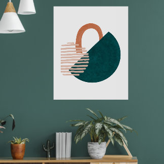 Abstracte Bauhaus Geometrische Moderne Wandkunst P Poster