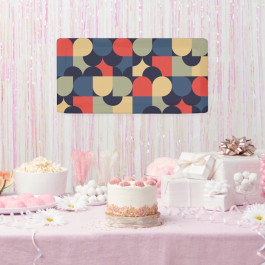 Abstracte Bauhaus-stijl Spandoek (Feest)